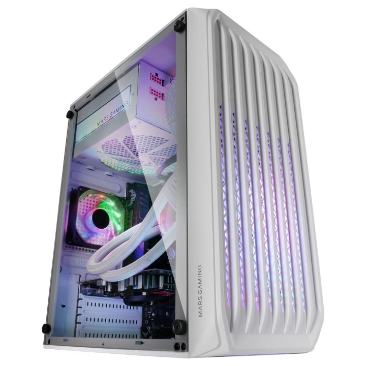Mars Gaming MC-S2, Caixa PC Compacta Gaming Micro-ATX, 2 Ventoinhas…