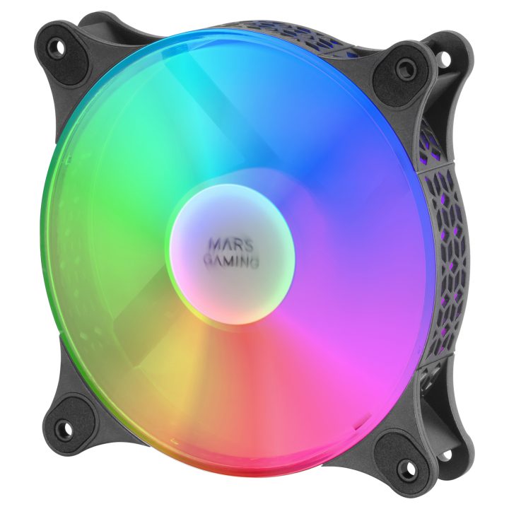 Mars Gaming MFDUO, Kit 2 Ventiladores FRGB Rainbow 360°…