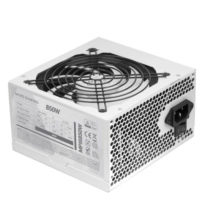 Mars Gaming MPIII650, Fonte de Alimentação PC ATX 650W, 5 Anos de…