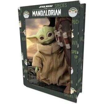 Puzzle livro lenticular prime 3d star wars the mandalorian 300 peças