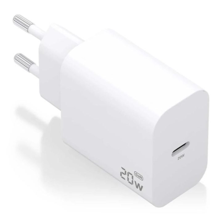 AISENS GaN Charger 20W, 1xUSB-C PD3.0, White