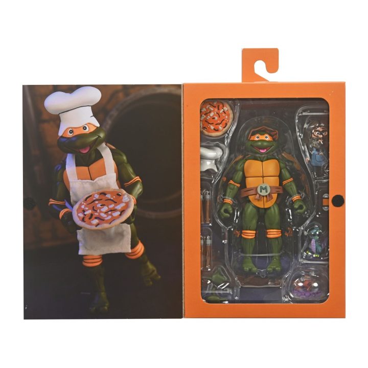 NECA Teenage Mutant Ninja Turtles Cartoon Ultimate Michelangelo VHS…