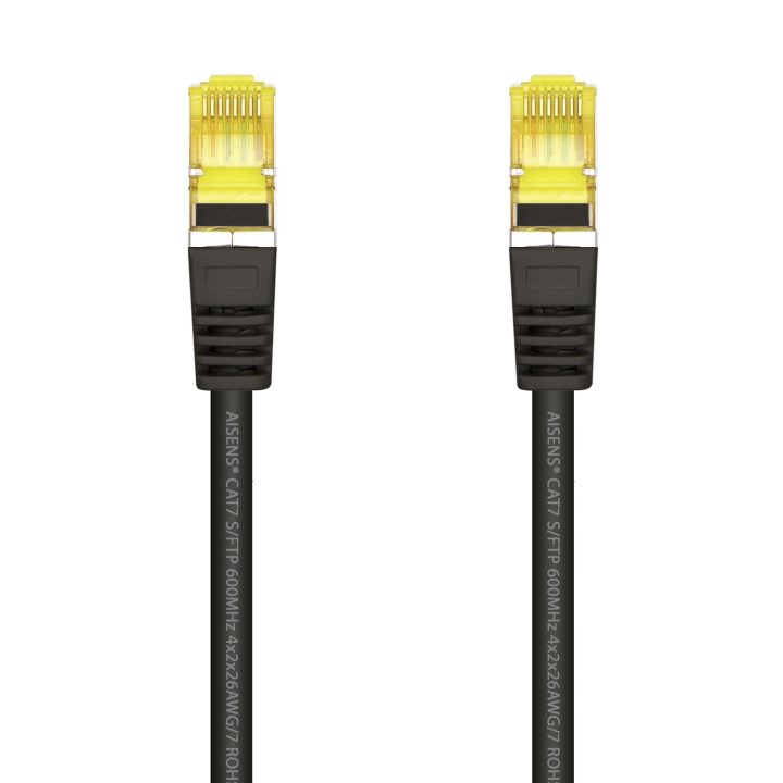 AISENS Patch Cable RJ45 LSZH Cat.7 600 MHz S/FTP PIMF AWG26, Yellow…