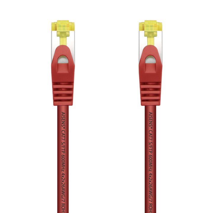 AISENS Patch Cable RJ45 LSZH Cat.7 600 MHz S/FTP PIMF AWG26, Yellow…