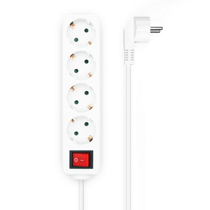 AISENS Base Multiple 4 Tomas con Interruptor con Cable 3×1.5mm2…