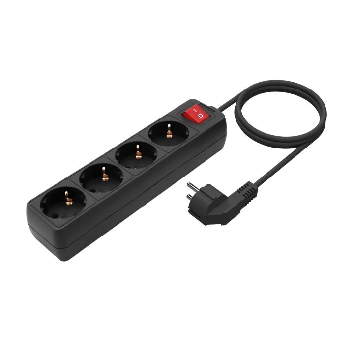 AISENS Base Múltipla 4 Tomadas com Interruptor com Cabo 3×1.5mm2…