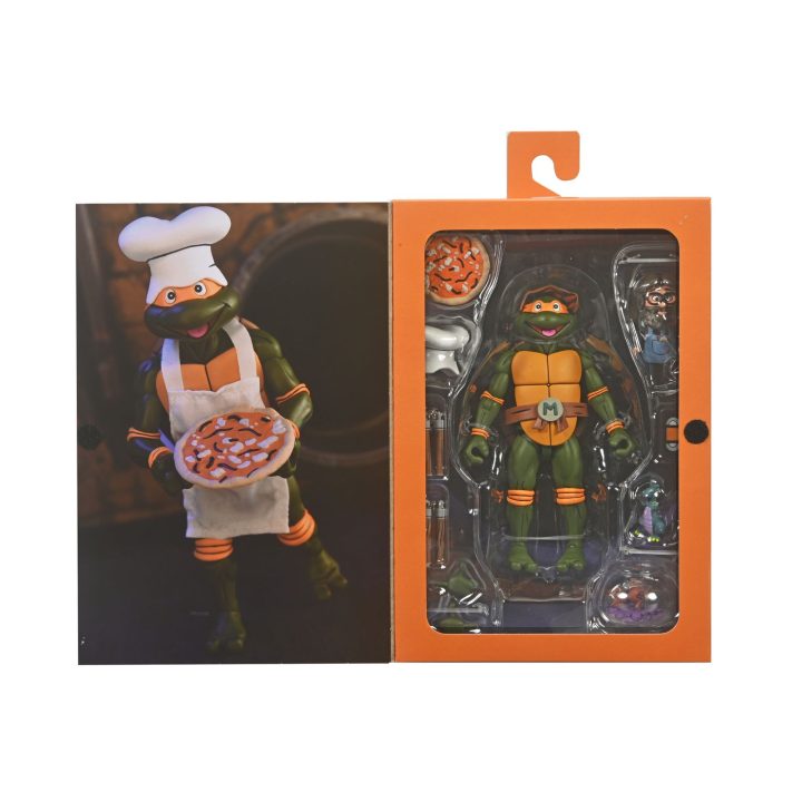 NECA Teenage Mutant Ninja Turtles Cartoon Ultimate Michelangelo VHS…