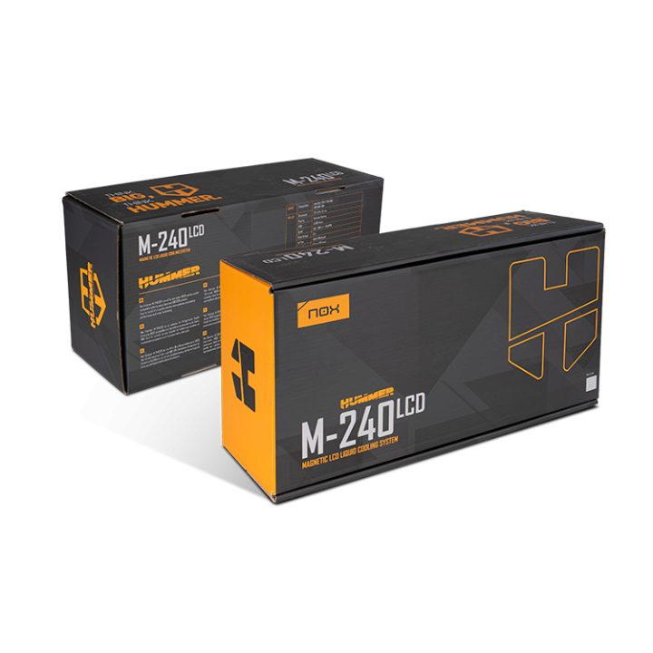 NOX hummer kit rl m-240 LCD mag. ARGB blanco (NXHUMMERM240LCDWH)