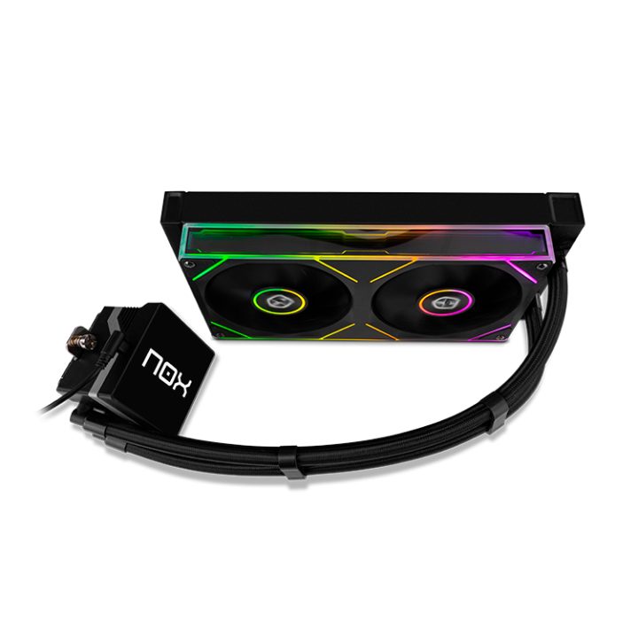 NOX hummer kit rl m-240 LCD mag. ARGB blanco (NXHUMMERM240LCDWH)