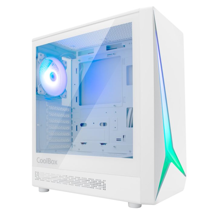 CoolBox GAMING CAIXA ATX GA450 STARLIGHT WHITE ARGB USB-C 3.2 GEN1…