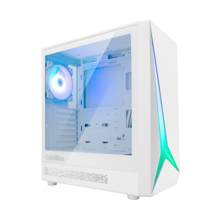 CoolBox GAMING ATX CASE GA450 STARLIGHT WHITE ARGB USB-C 3.2 GEN1 NO…