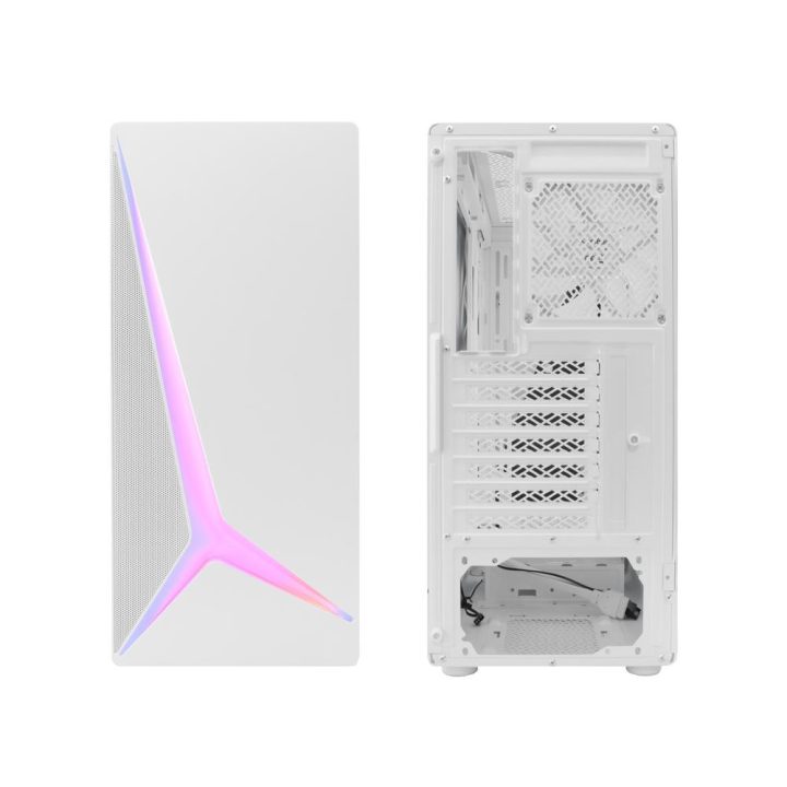CoolBox GAMING ATX CASE GA450 STARLIGHT WHITE ARGB USB-C 3.2 GEN1 NO…