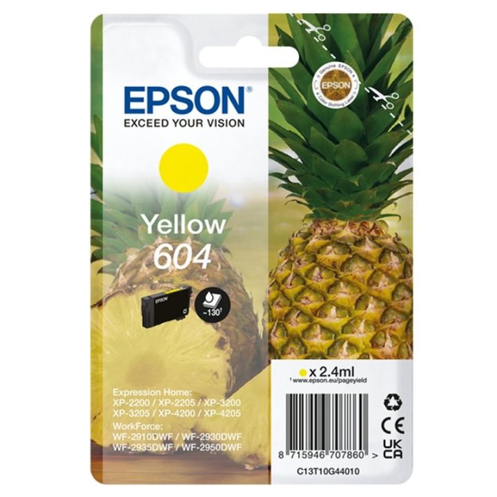 Epson Singlepack Yellow 604 Ink