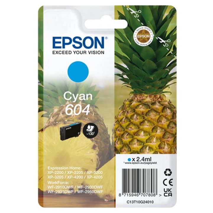 Epson Singlepack Yellow 604 Ink