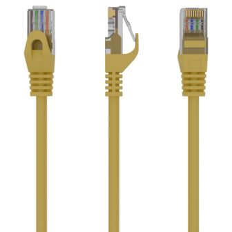 Gembird PP6U-0.5M cable de red Amarillo 0,5 m Cat6 U/UTP (UTP)…