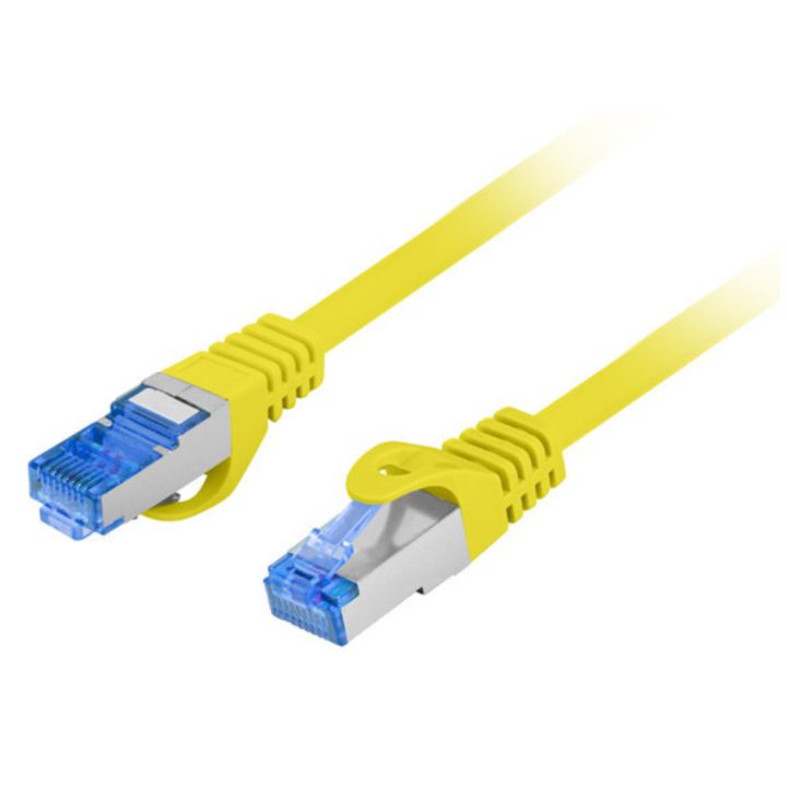 Lanberg PCF6A-10CC Yellow Network Cable 1 m Cat6a S/FTP (S-STP)…