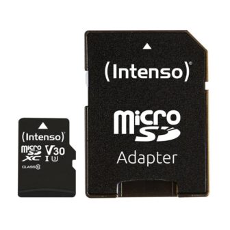 Tarjeta memoria micro SD Intenso 16GB profesional V30 + adaptador SD…