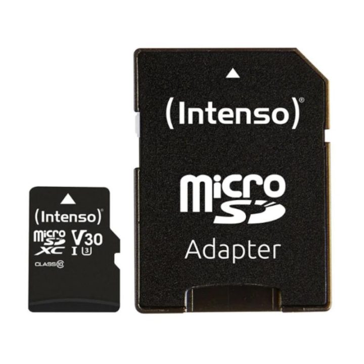 Tarjeta memoria micro SD Intenso 16GB profesional V30 + adaptador SD…