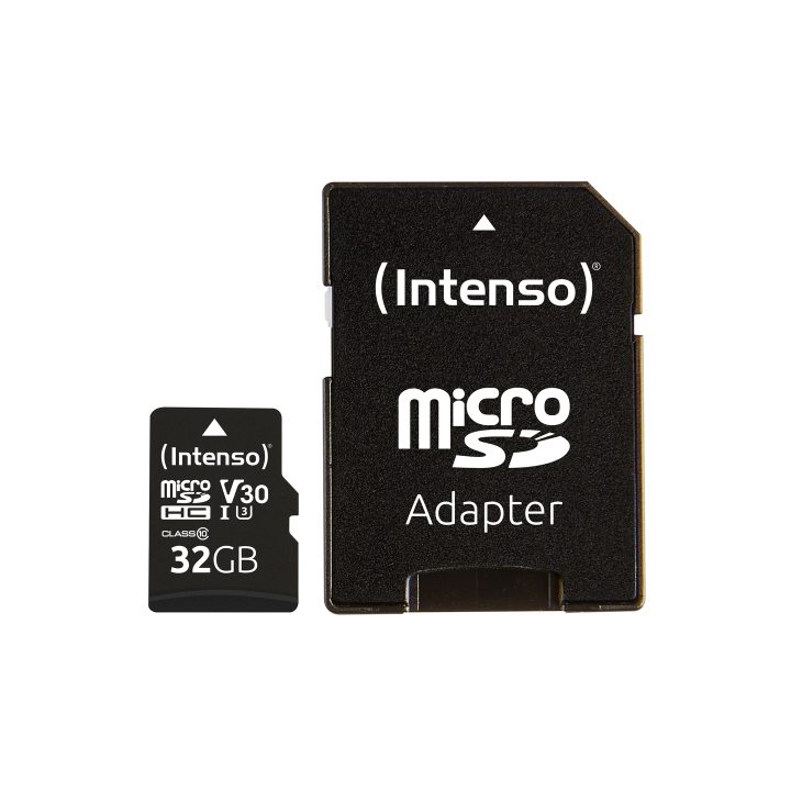 Intenso 16GB Professional V30 Micro SD Memory Card + SD Adapter…