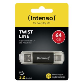 Intenso Twist Line Lápiz USB 3.2 A+C 64Gb (3539490)