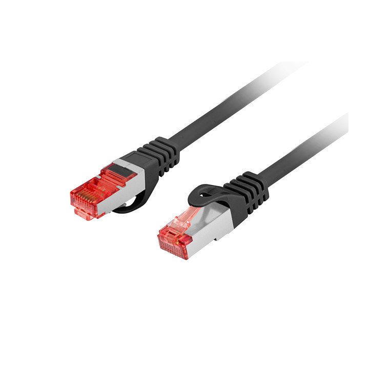 Cable red Lanberg latiguillo cat.6 s-FTP LSZH cu 0.25m negro fluke…