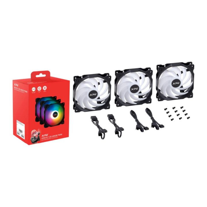 XPG VENTO 120 ARGB PWM (3pack) Blanco