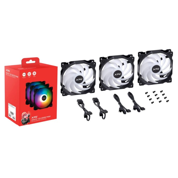 XPG VENTO 120 ARGB PWM (3pack) Blanco