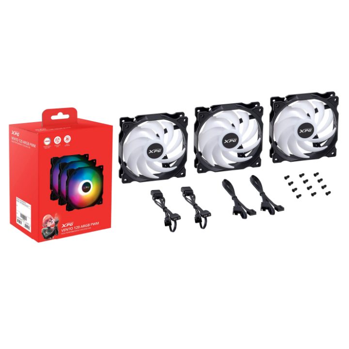 XPG VENTO 120 ARGB PWM (3pack) Blanco