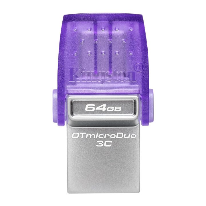 Kingston Technology DataTraveler 64GB microDuo 3C 200MB/s dual USB-A…