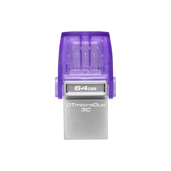 Kingston Technology DataTraveler 64GB microDuo 3C 200MB/s dual USB-A…