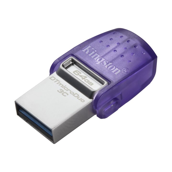 Kingston Technology DataTraveler 64GB microDuo 3C 200MB/s dual USB-A…