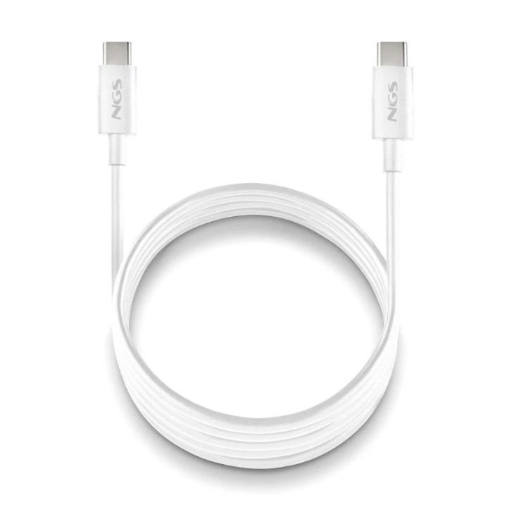 NGS ZYRO 60W-1 USB Cable USB 2.0 1 m USB C 0.48 Gbit/s White