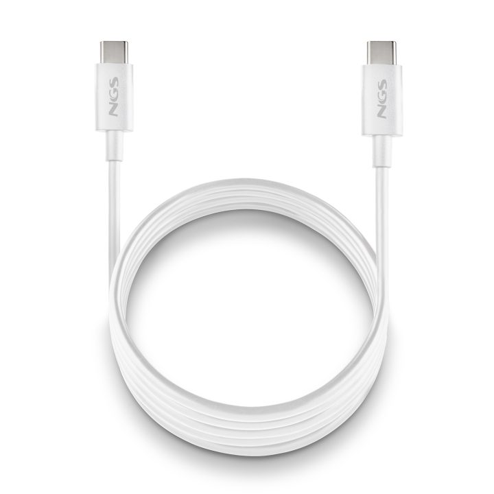 NGS ZYRO 60W-1 cabo USB USB 2.0 1 m USB C 0,48 Gbit/s Branco