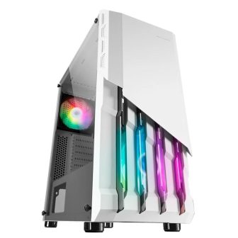 Mars Gaming MC-X2, Caja PC Gaming ATX, Frontal Acero FRGB, 2…