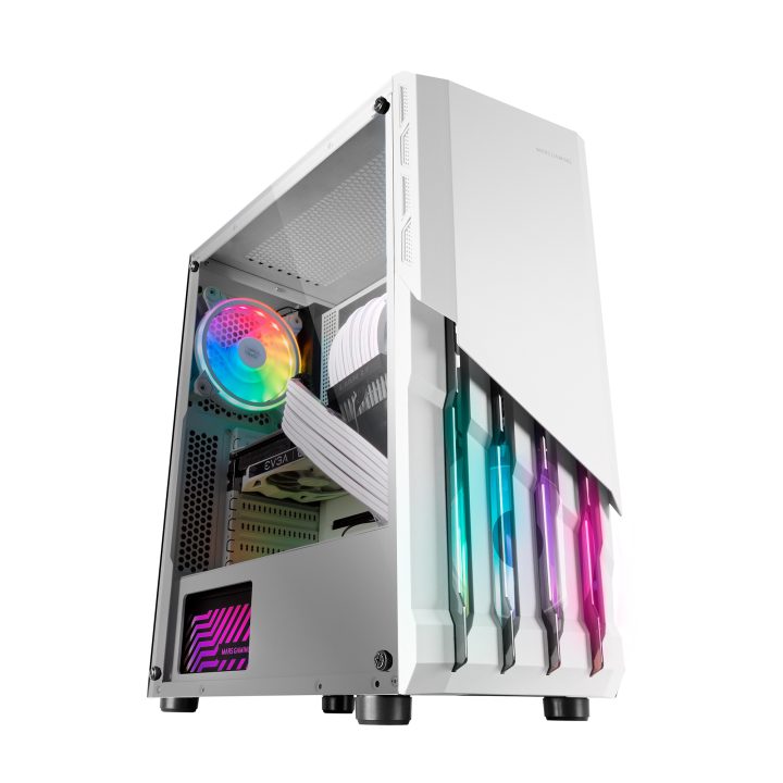 Mars Gaming MC-X2, ATX Gaming PC Case, FRGB Steel Front, 2 12cm FRGB…