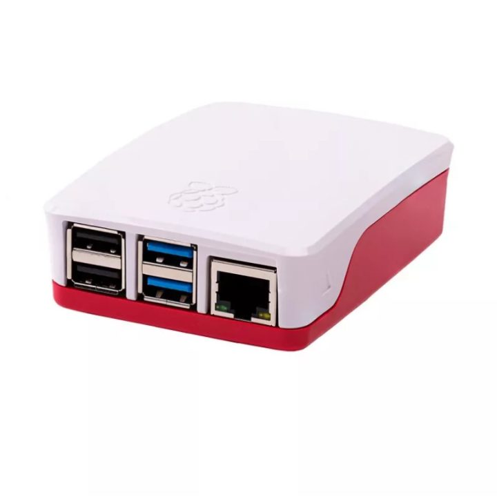 Red and White Raspberry Pi 4 Case (CASEOFFPI4-RW)