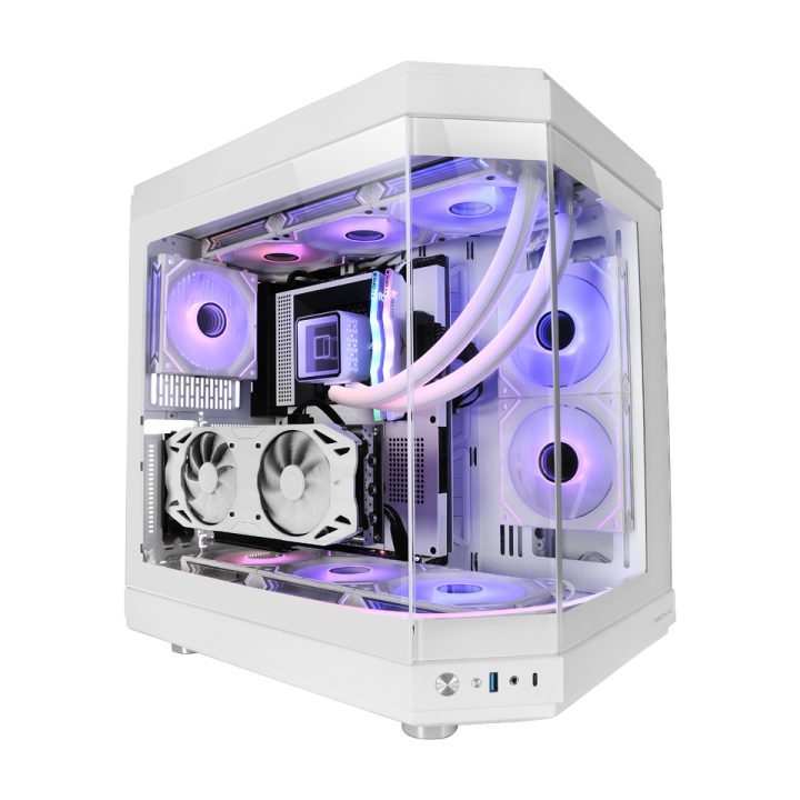 Mars Gaming MC-3T, Custom ATX Gaming Case, Continuous Triple Tempered…
