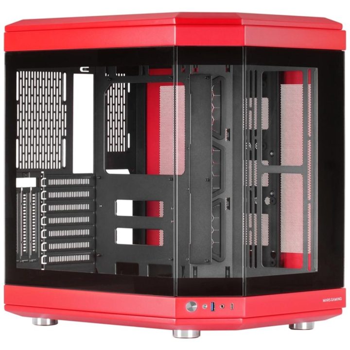 Mars Gaming MC-3T, Caixa Gaming Custom ATX, Tripla Janela em Vidro…
