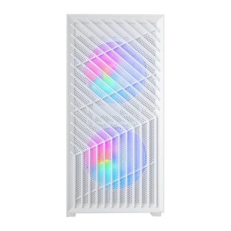 Mars Gaming MC-VORTEX, MicroATX Gaming Case, Geometric Mesh Front…