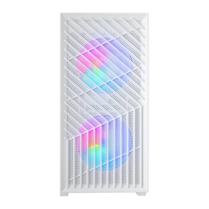 Mars Gaming MC-VORTEX, MicroATX Gaming Case, Geometric Mesh Front…