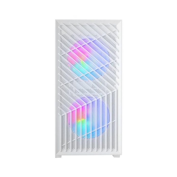 Mars Gaming MC-VORTEX, MicroATX Gaming Case, Geometric Mesh Front…