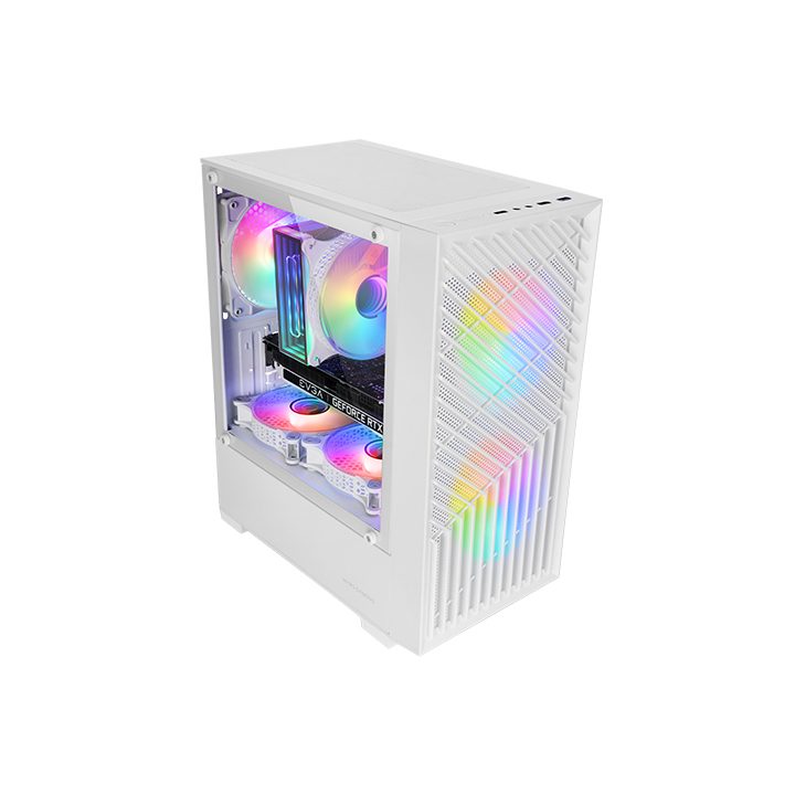 Mars Gaming MC- VORTEX, Caja Gaming MicroATX, Frontal Mesh…