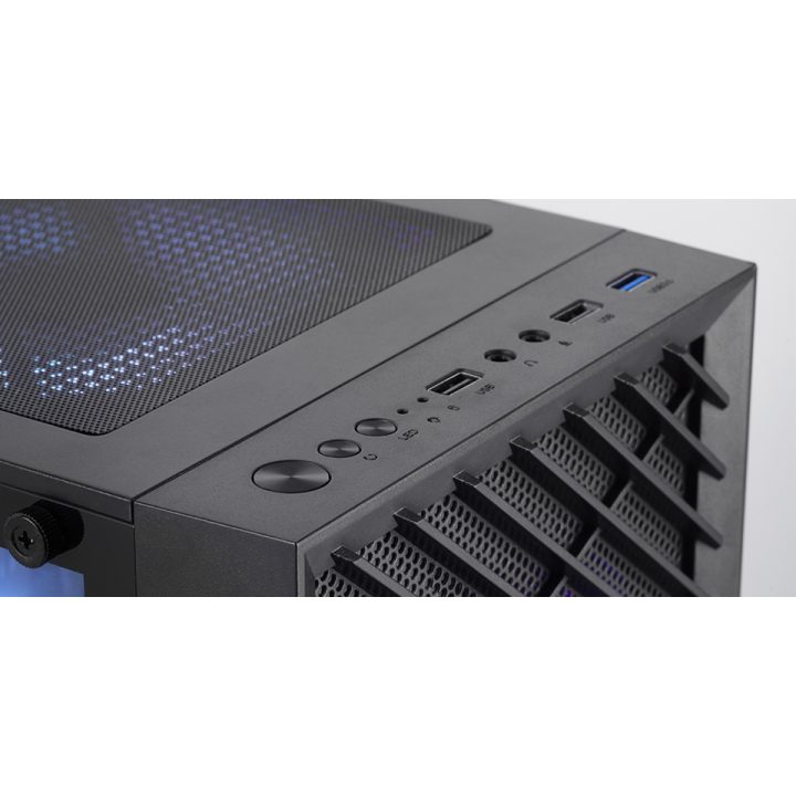 Mars Gaming MC-VORTEX, MicroATX Gaming Case, Geometric Mesh Front…
