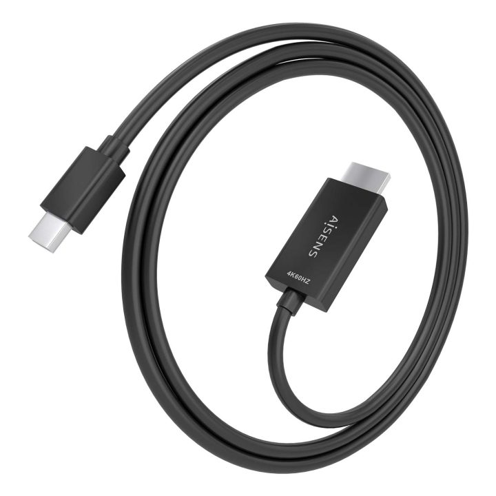AISENS Cable conversor MINI DP a HDMI 4K@60Hz, MINI DP/M-HDMI/M…