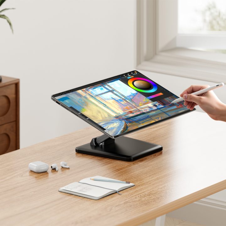 AISENS Soporte de Mesa Eco Inclinable para Monitor/POS 6.5kg de…