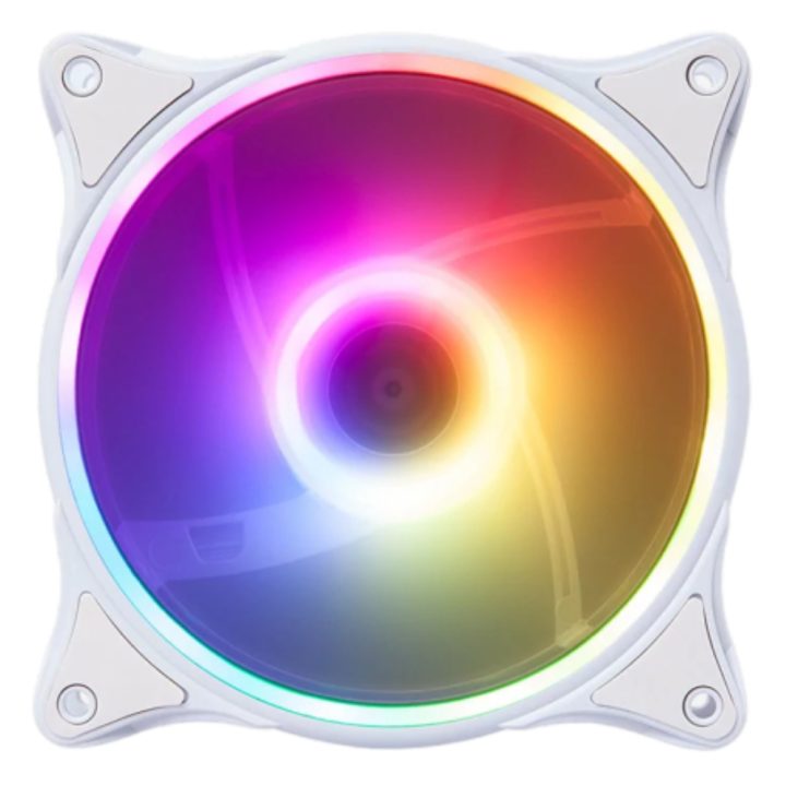 Hiditec N18 ARGB PC Case Fan 12 cm White