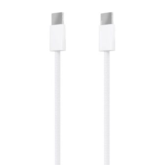 AISENS USB 2.0 Cable 3A 60W Apple, USB-C/M to USB-C/M, White, 1.0m