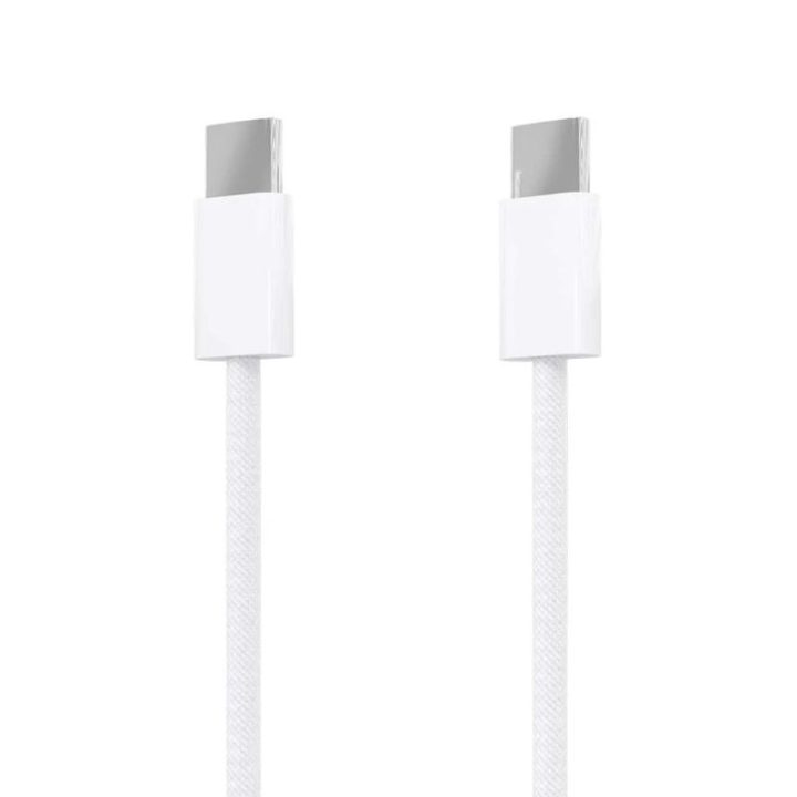 AISENS Cabo USB 2.0 3A 60W Apple, tipo USB-C/M-USB-C/M, Branco, 1.0m