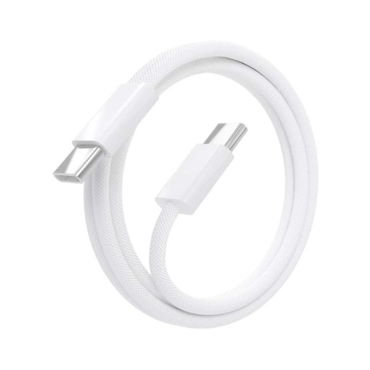 AISENS USB 2.0 Cable 3A 60W Apple, USB-C/M to USB-C/M, White, 1.0m
