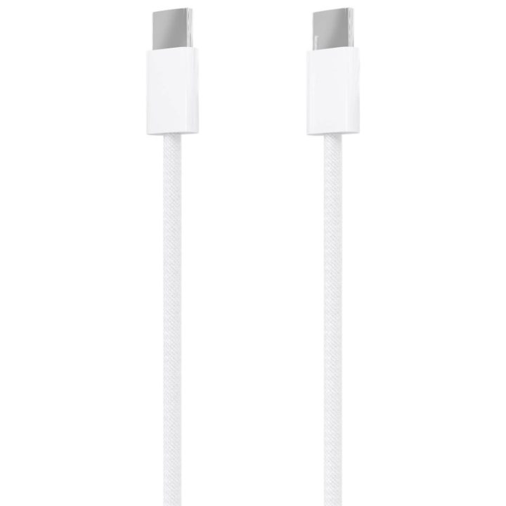 AISENS Cable USB 2.0 3A 60W Apple, tipo USB-C/M-USB-C/M, Blanco, 1.0m